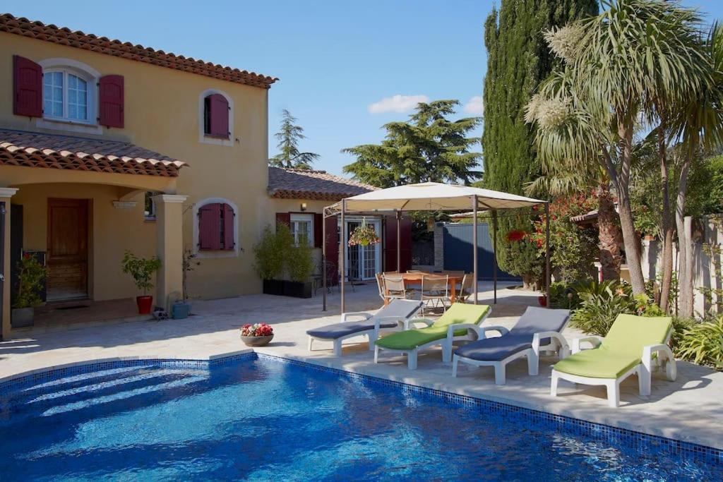 Studio Dans Villa Avec Piscine Cassis Esterno foto